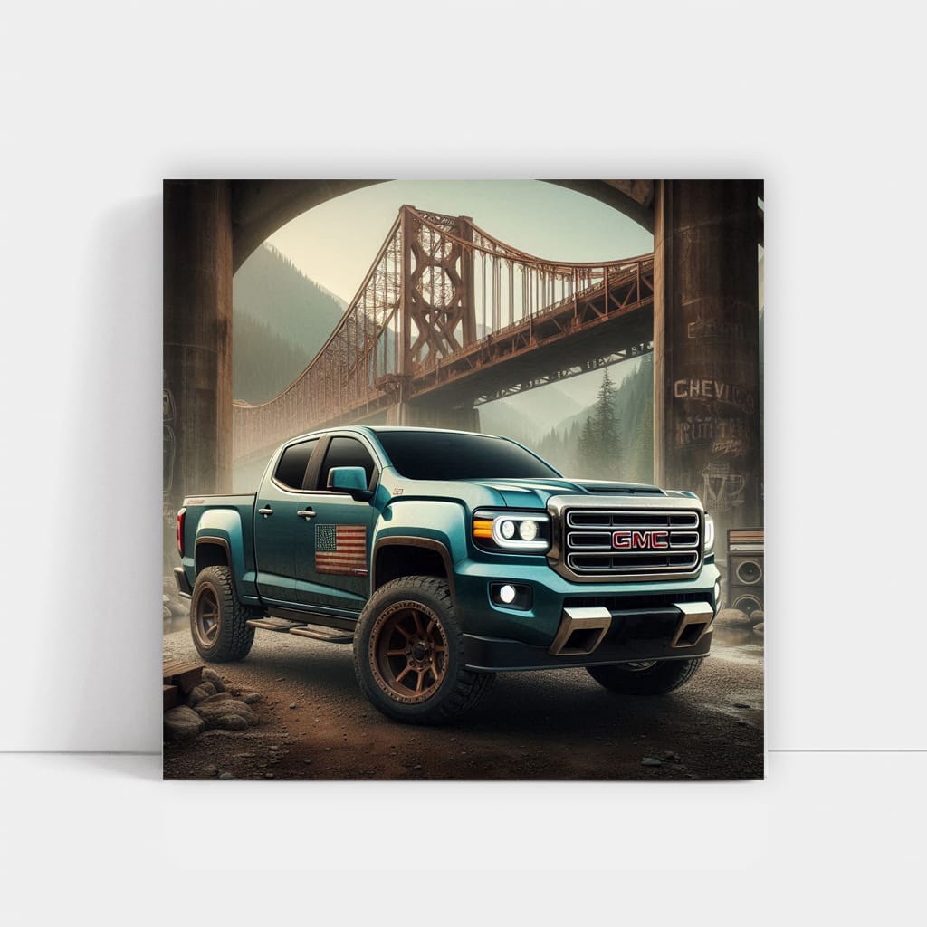 Vintage GMC Bridge Photo - Timeless Classic Appeal
