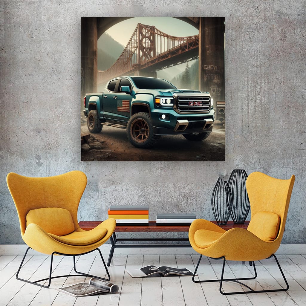 Vintage GMC Bridge Photo - Timeless Classic Appeal