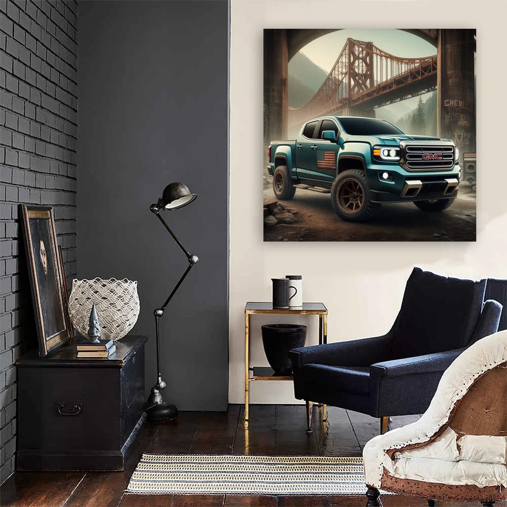 Vintage GMC Bridge Photo - Timeless Classic Appeal