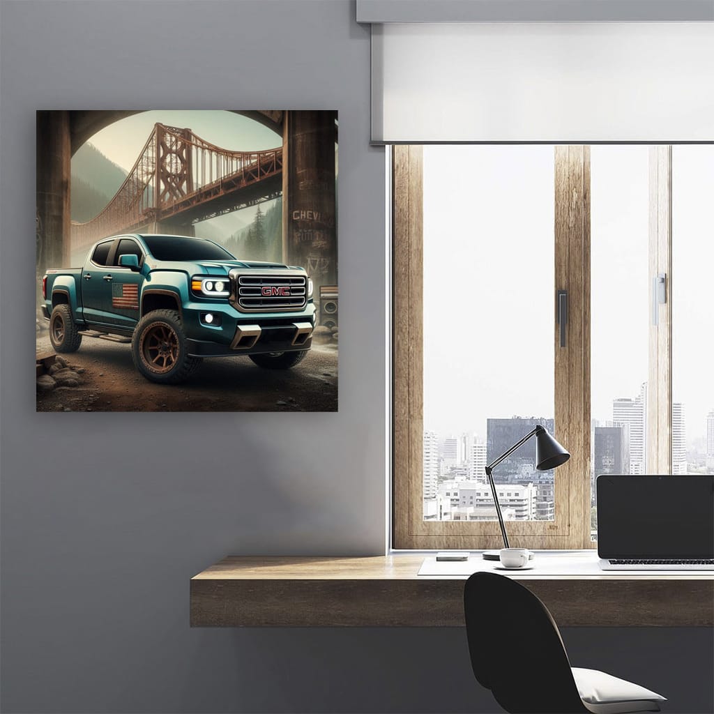 Vintage GMC Bridge Photo - Timeless Classic Appeal