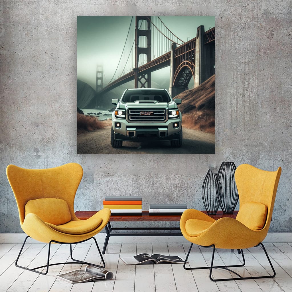 Gmc Old Retro Bridge Wall Art