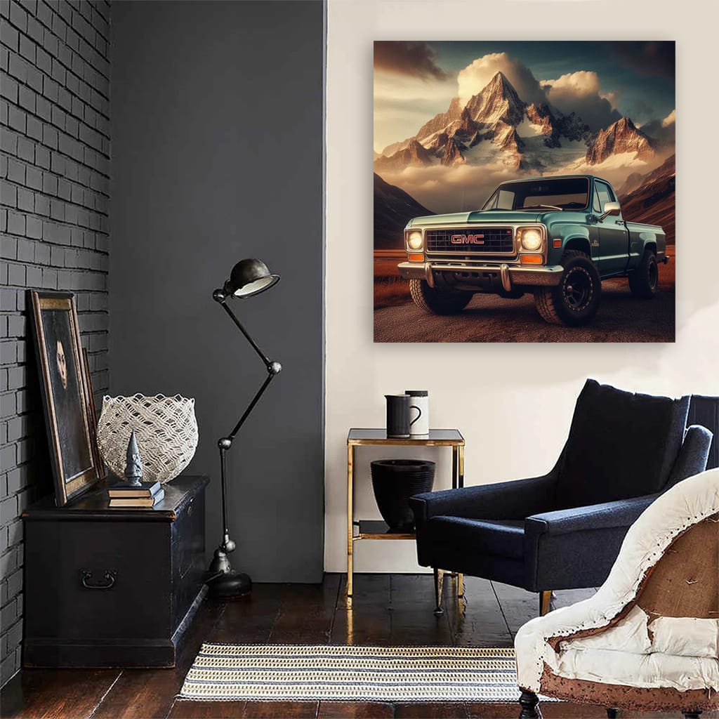 Vintage GMC Mountain Adventure - Classic Style & Charm