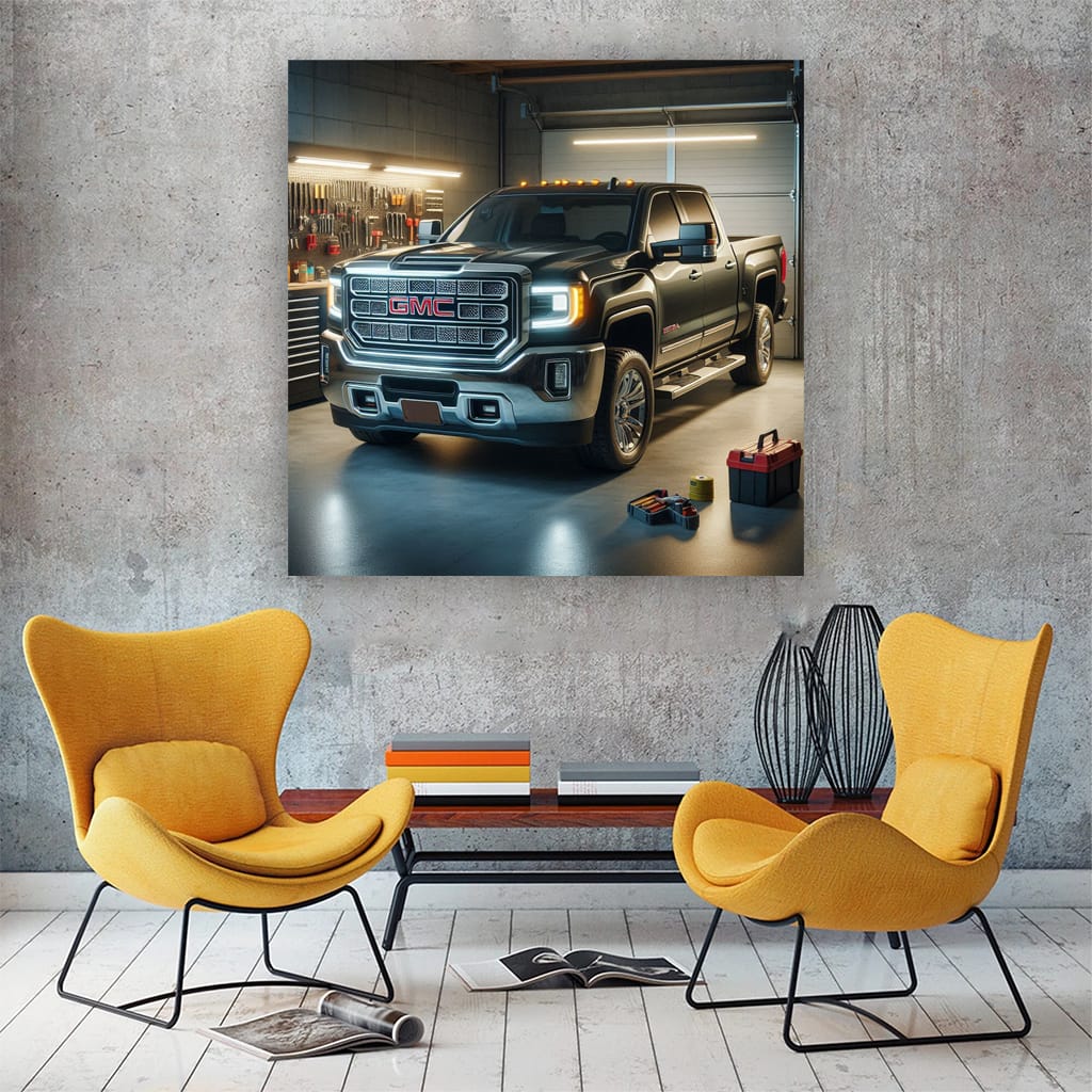 Gmc Sierra 2500hd Parking Wall Art