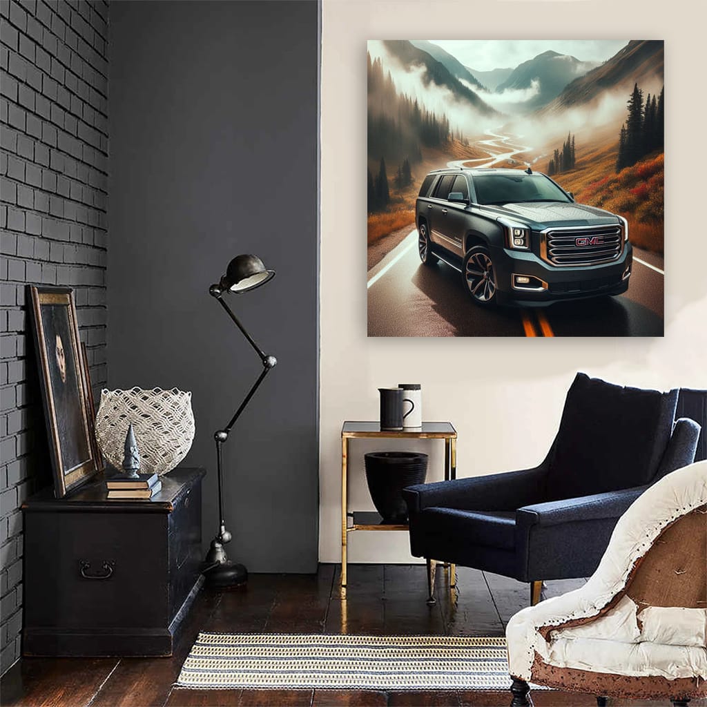 Gmc Yukon Cloudy Weath Wall Art