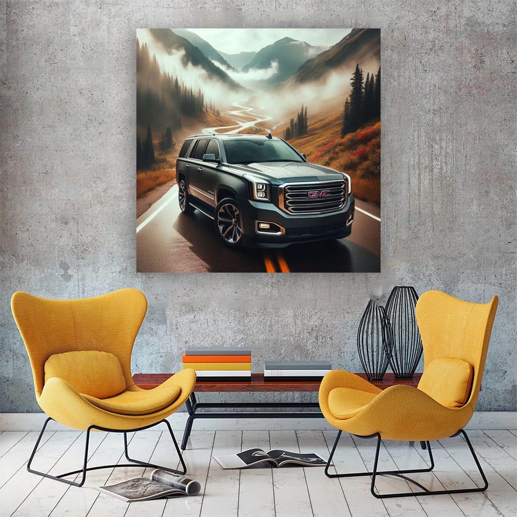 GMC Yukon in Overcast Skies - Robust and Reliable Drive