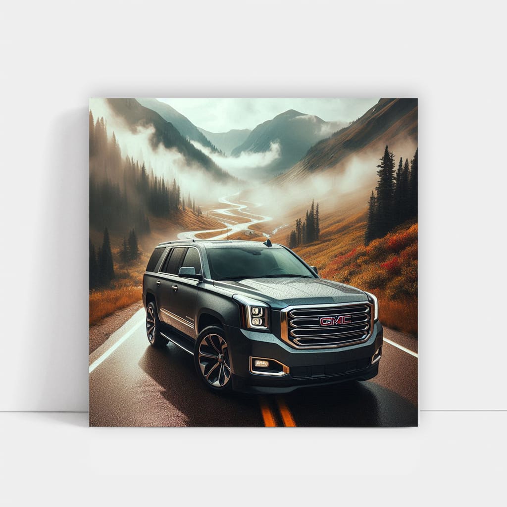 GMC Yukon in Overcast Skies - Robust and Reliable Drive