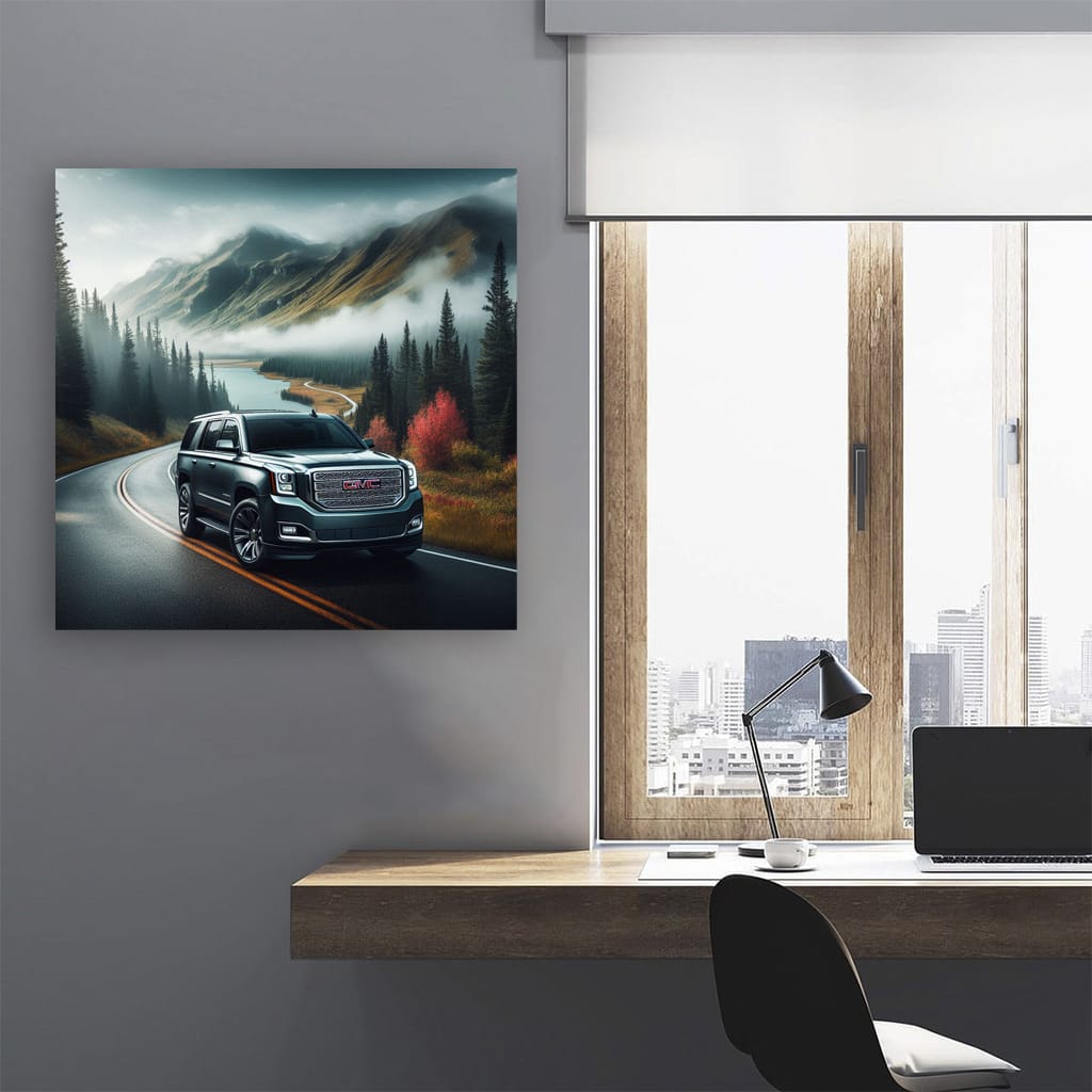 Gmc Yukon Cloudy Weather Wall Art