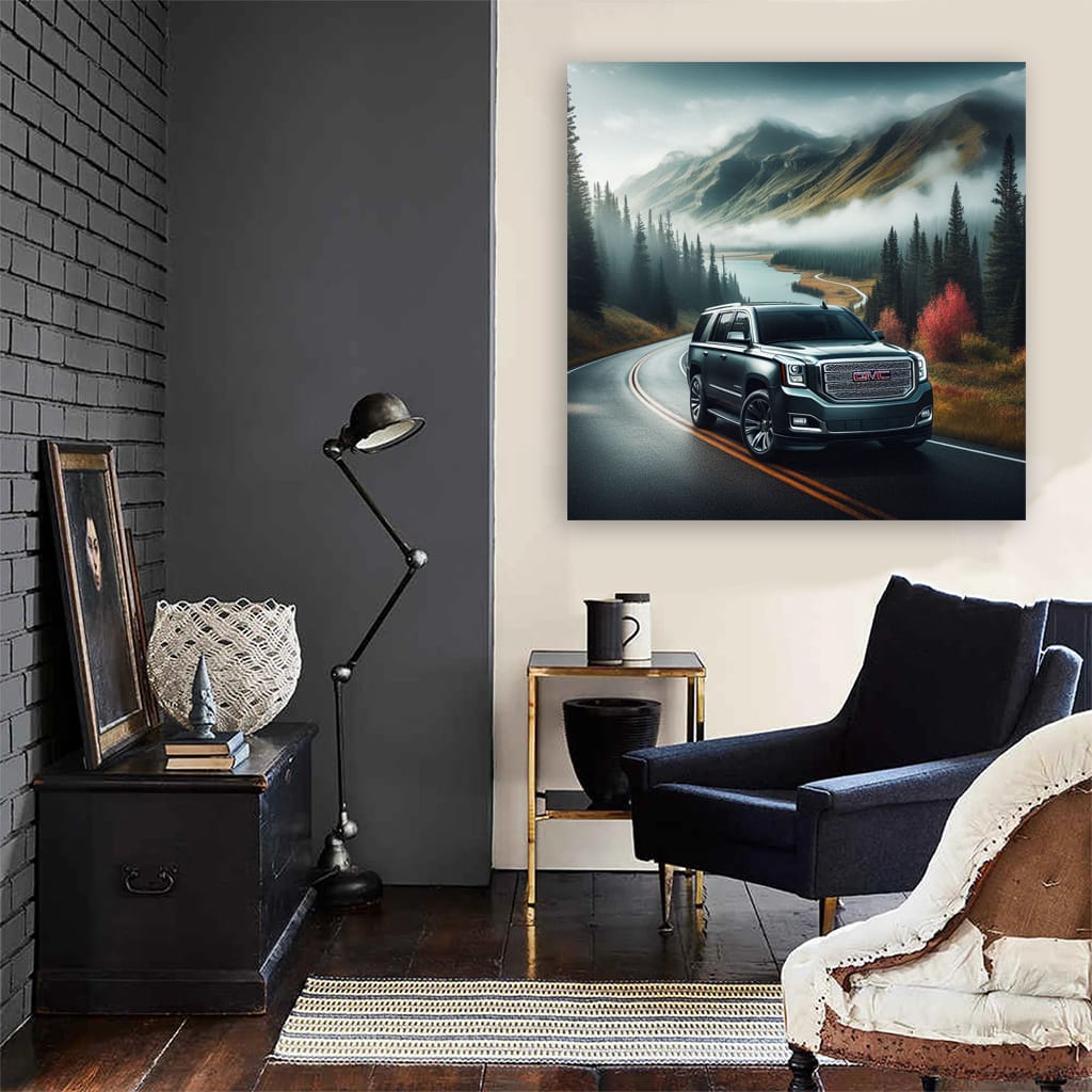 Gmc Yukon Cloudy Weather Wall Art