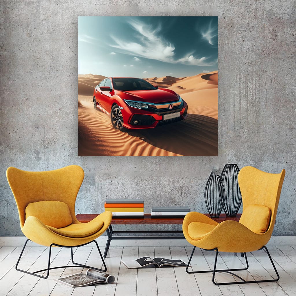 Honda Civic in Desert - Reliable and Durable Compact Car