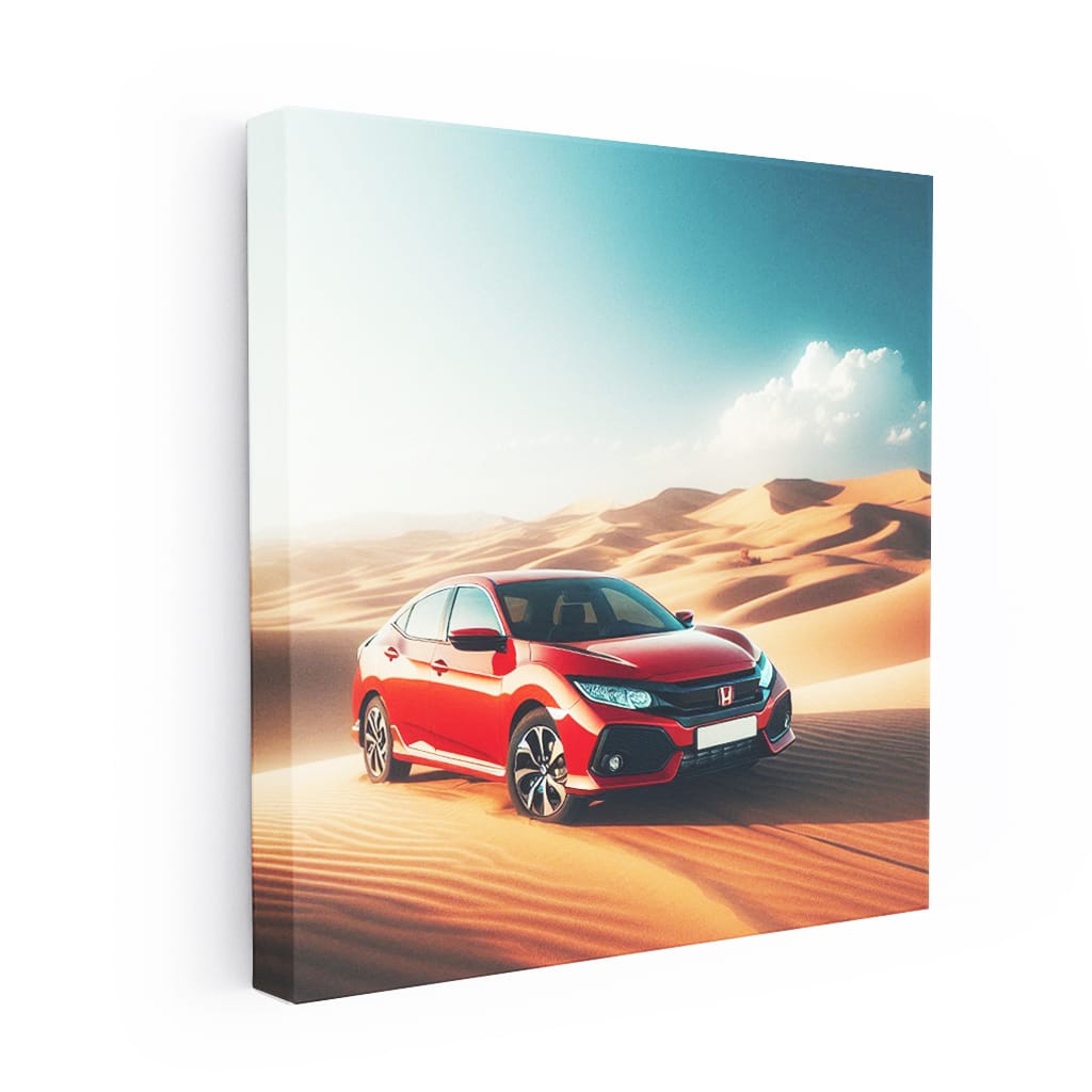 Honda Civic Desert Wall Art