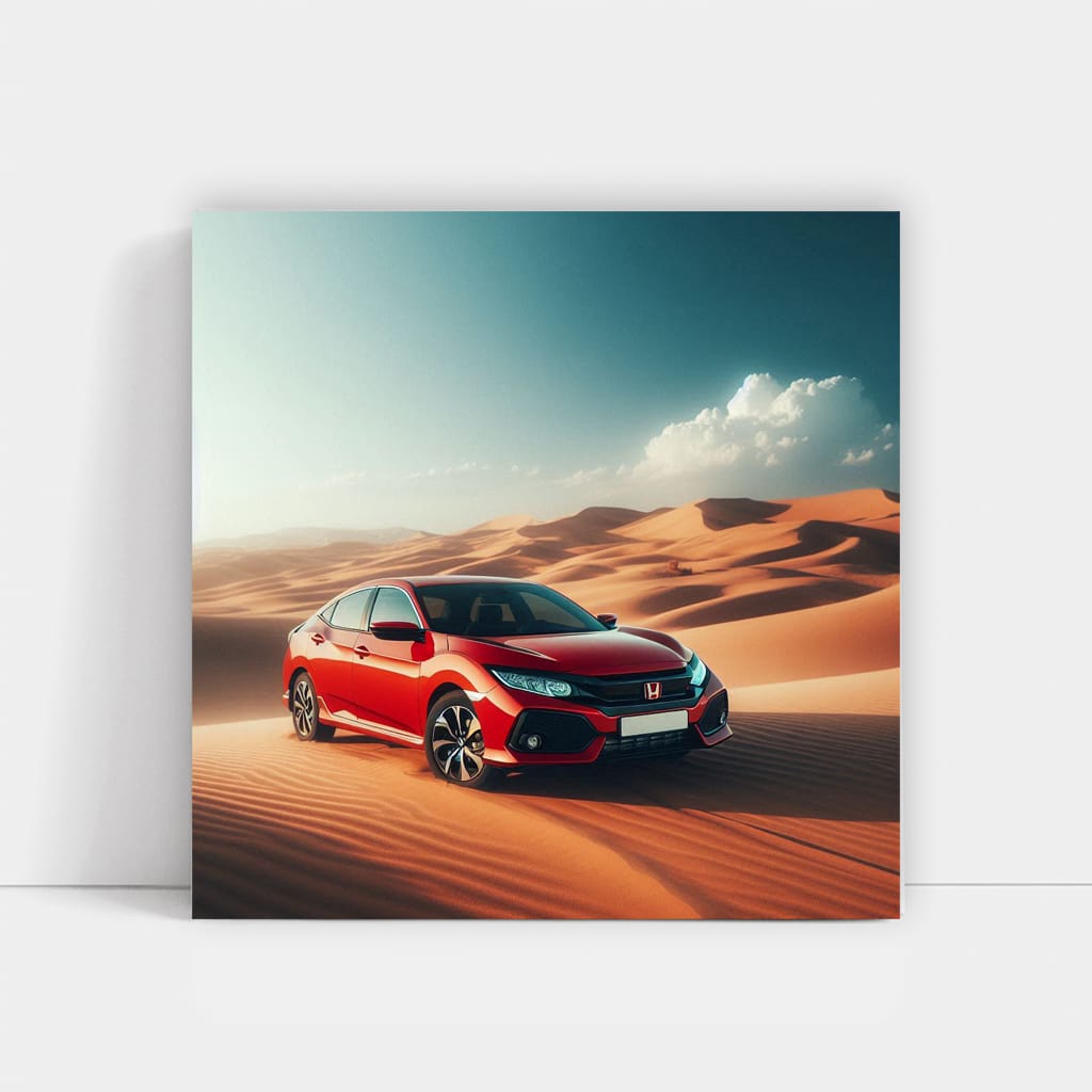 Honda Civic Desert Wall Art