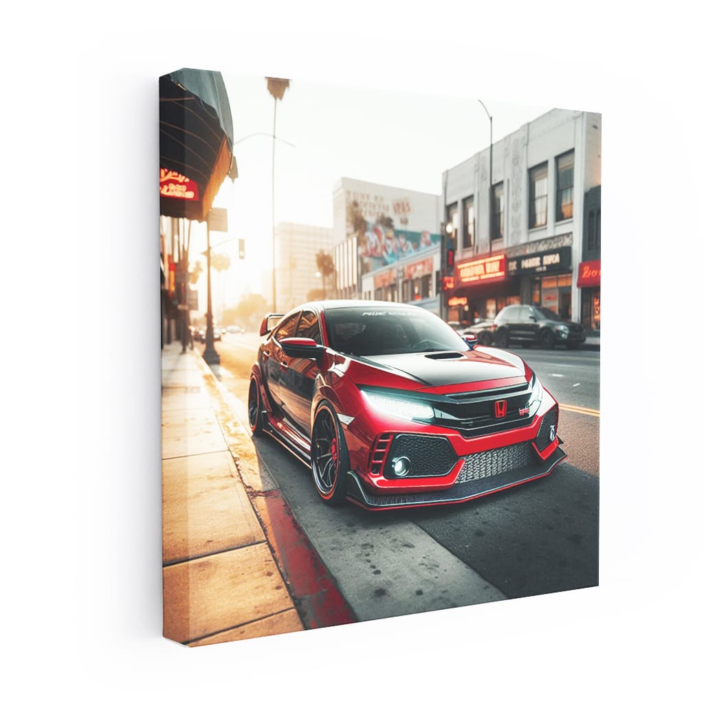 Honda Civic Type R Los Angeles Wall Art