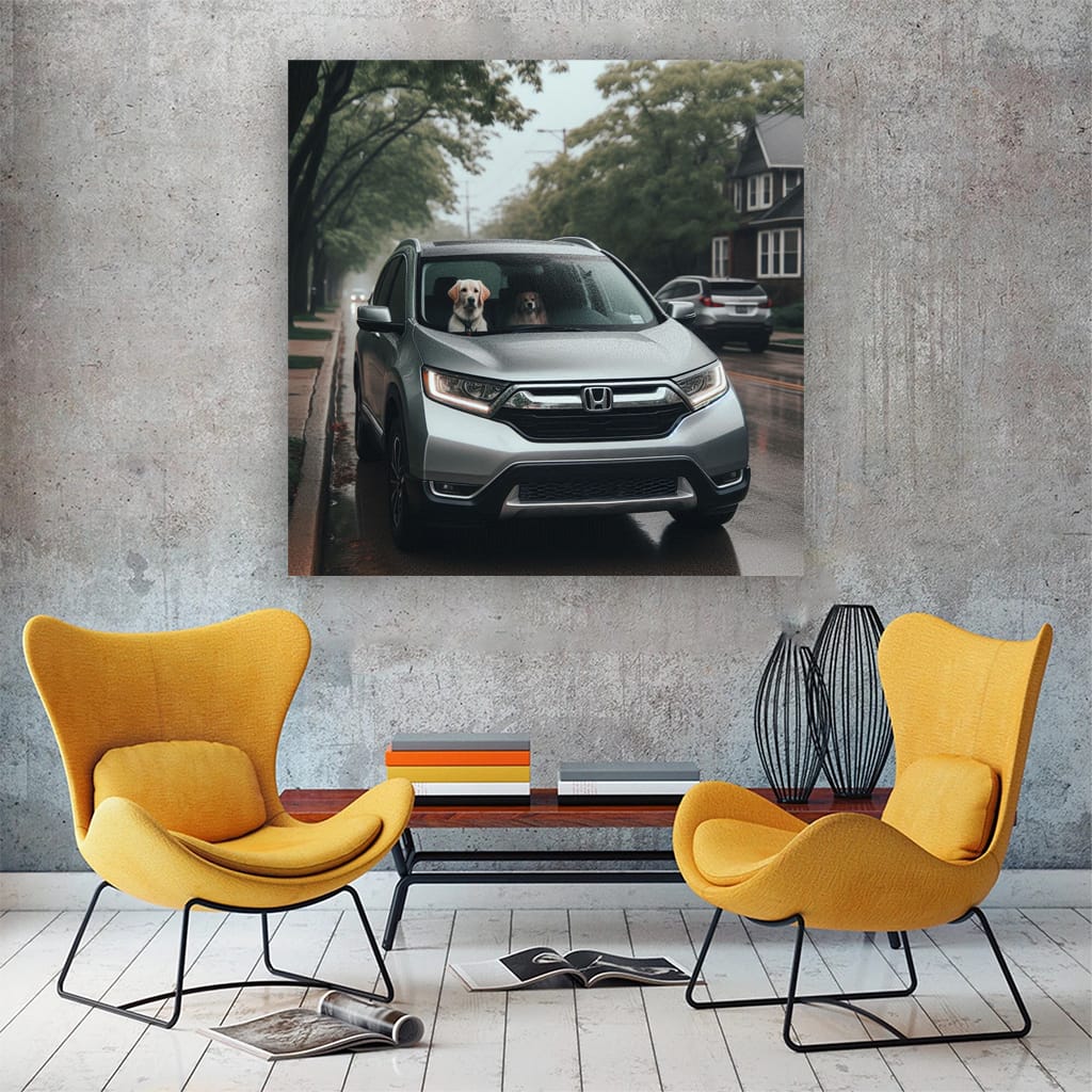 Honda Crv Overcast Weath Wall Art