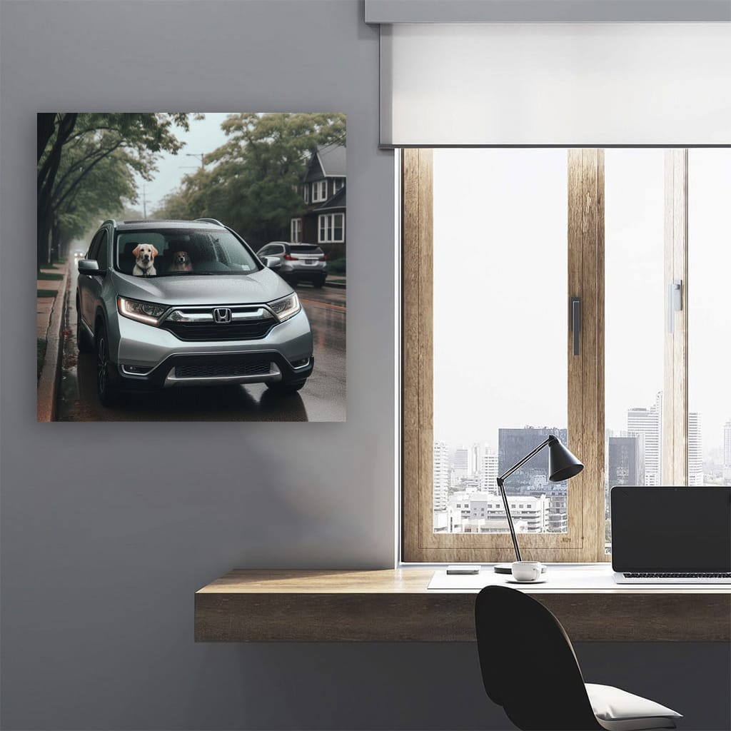 Honda Crv Overcast Weath Wall Art