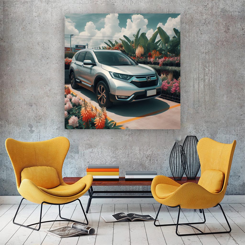 Honda Crv Parking Wall Art