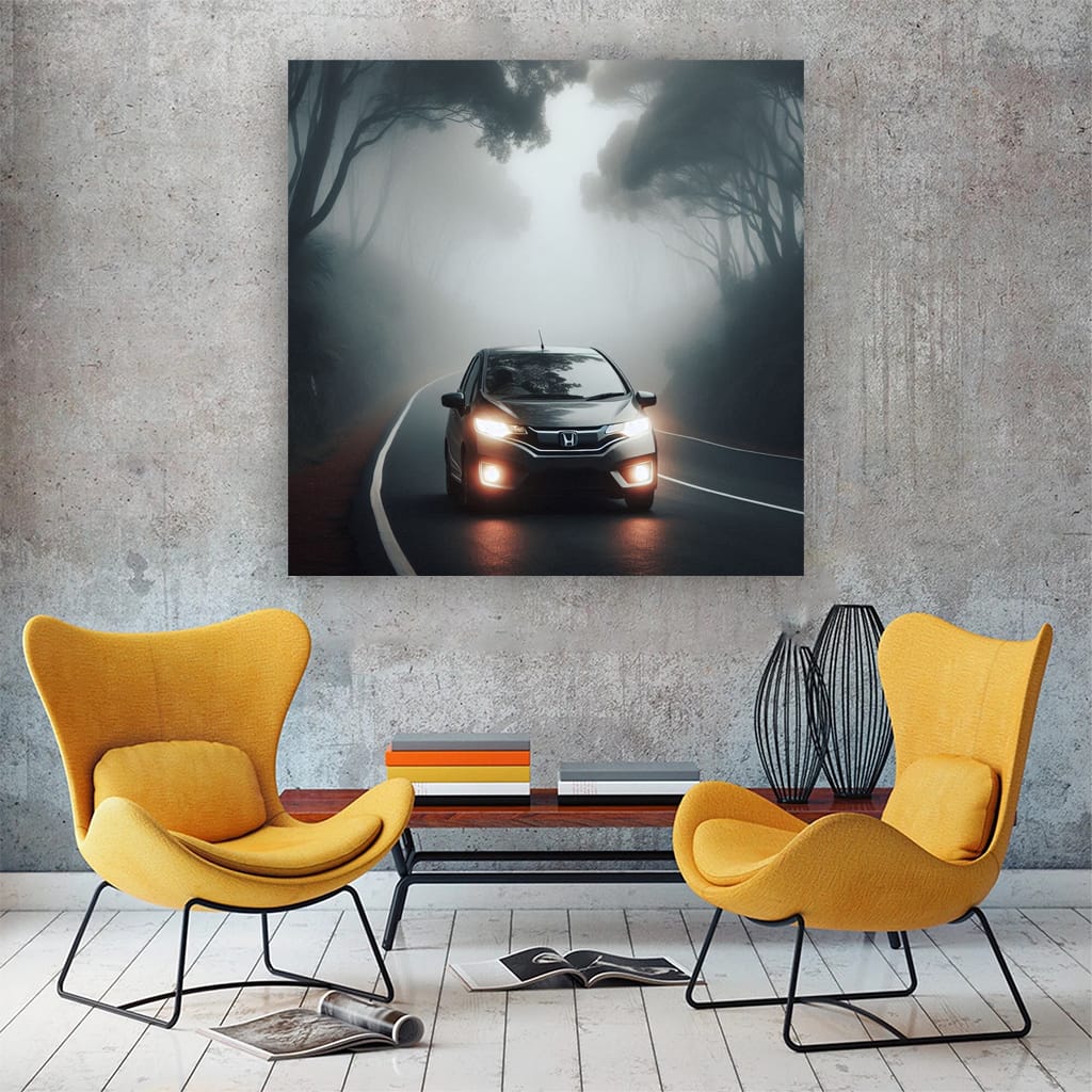 Honda Fit Fog Wall Art