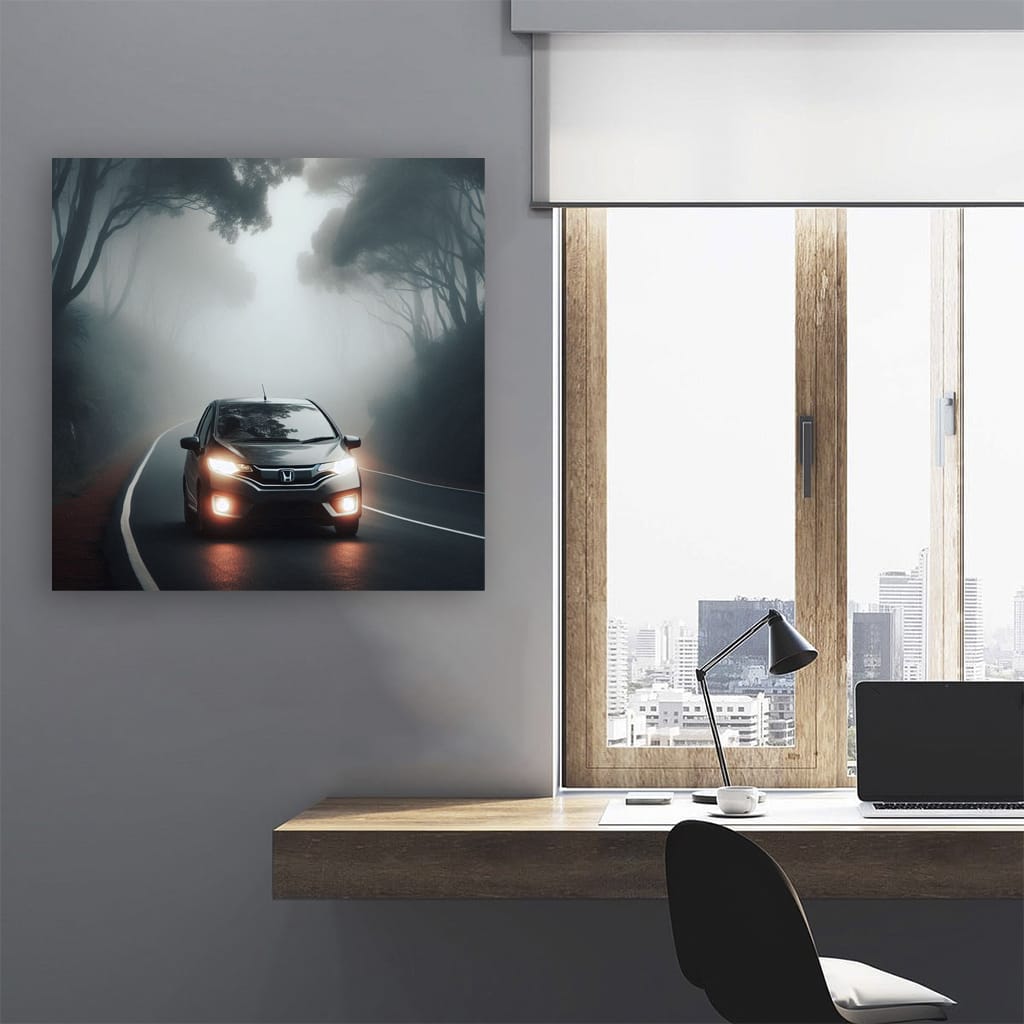 Honda Fit Fog Wall Art