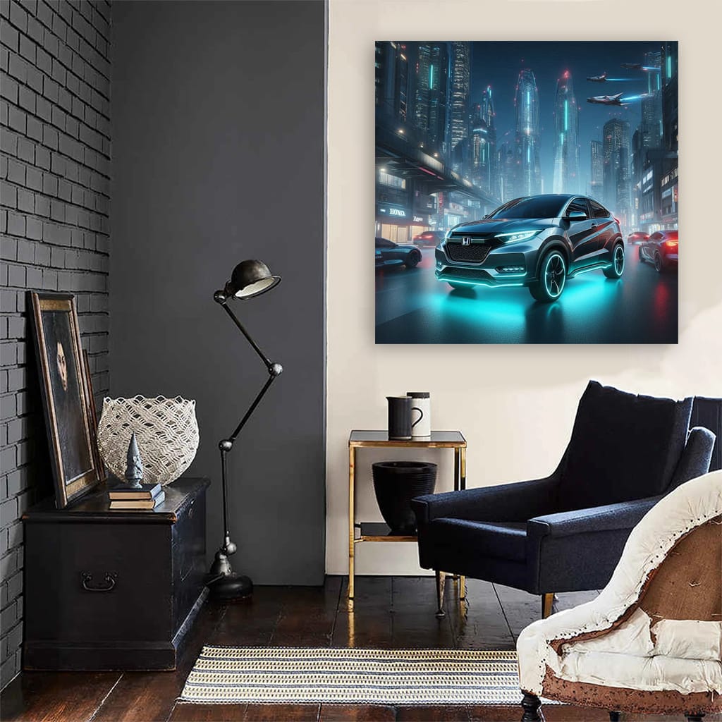 Honda Hrv Neon Wall Art