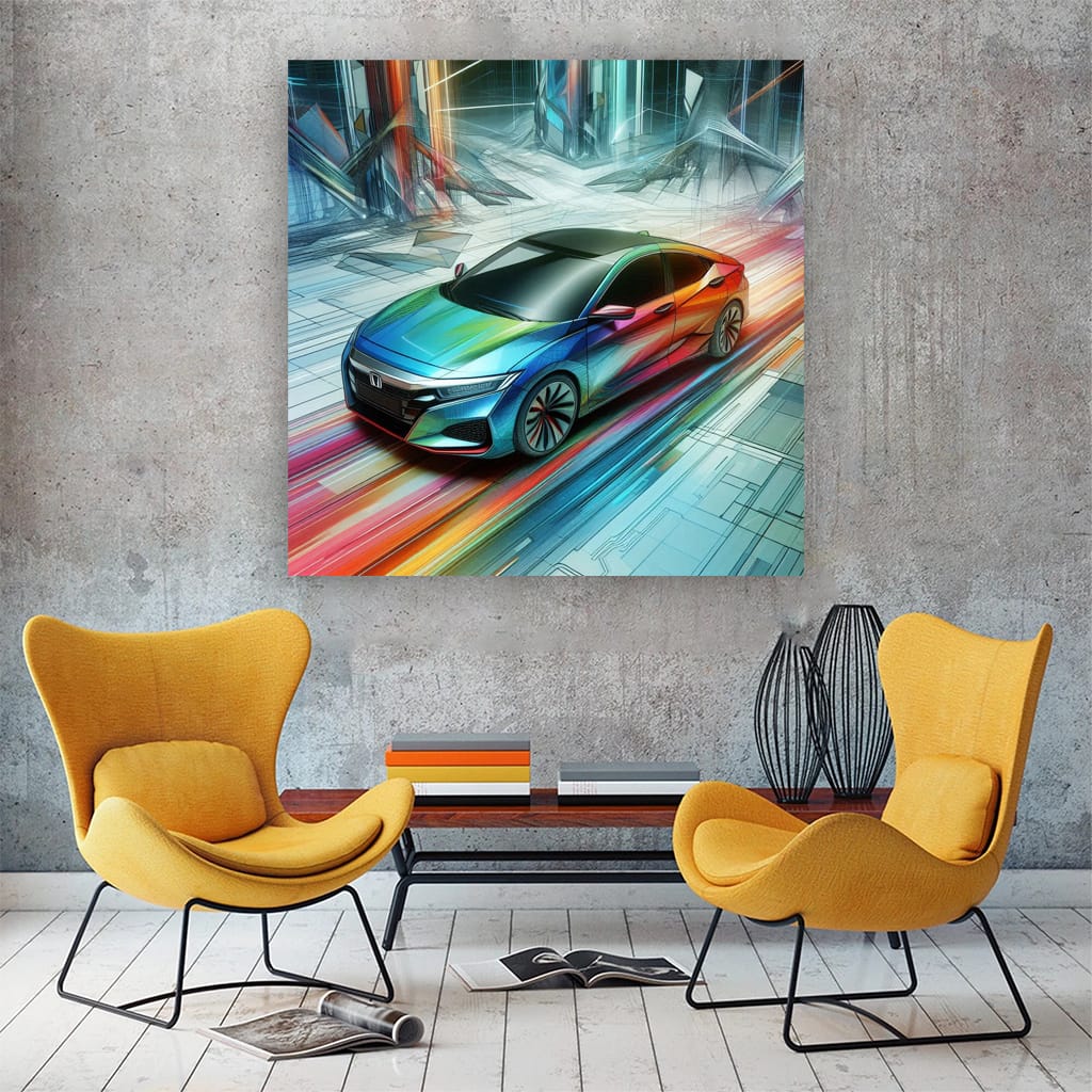 Honda Insight Absctract Wall Art