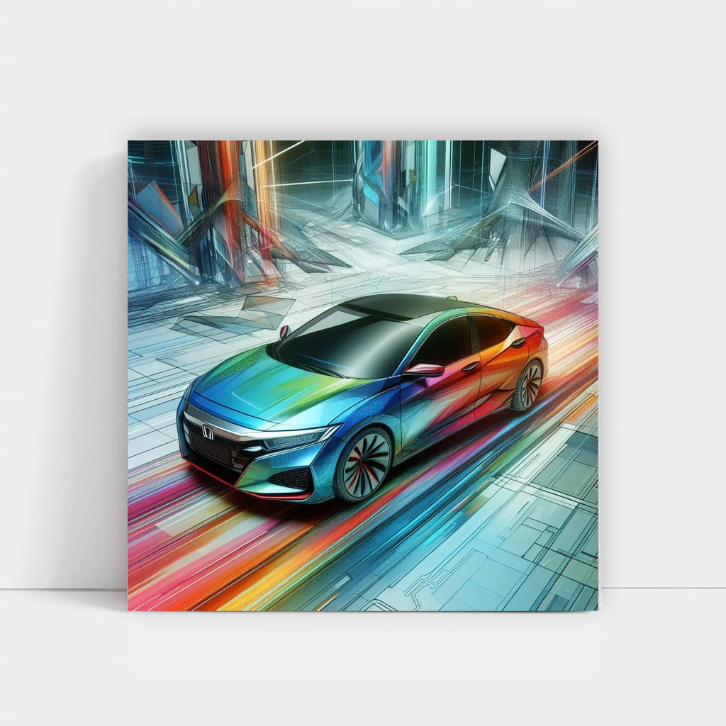 Honda Insight Absctract Wall Art