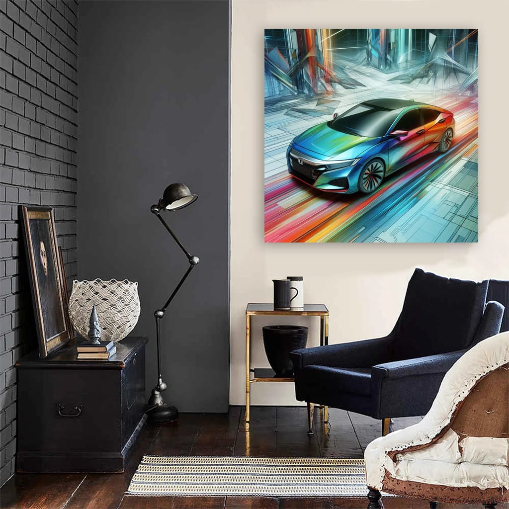 Honda Insight Absctract Wall Art