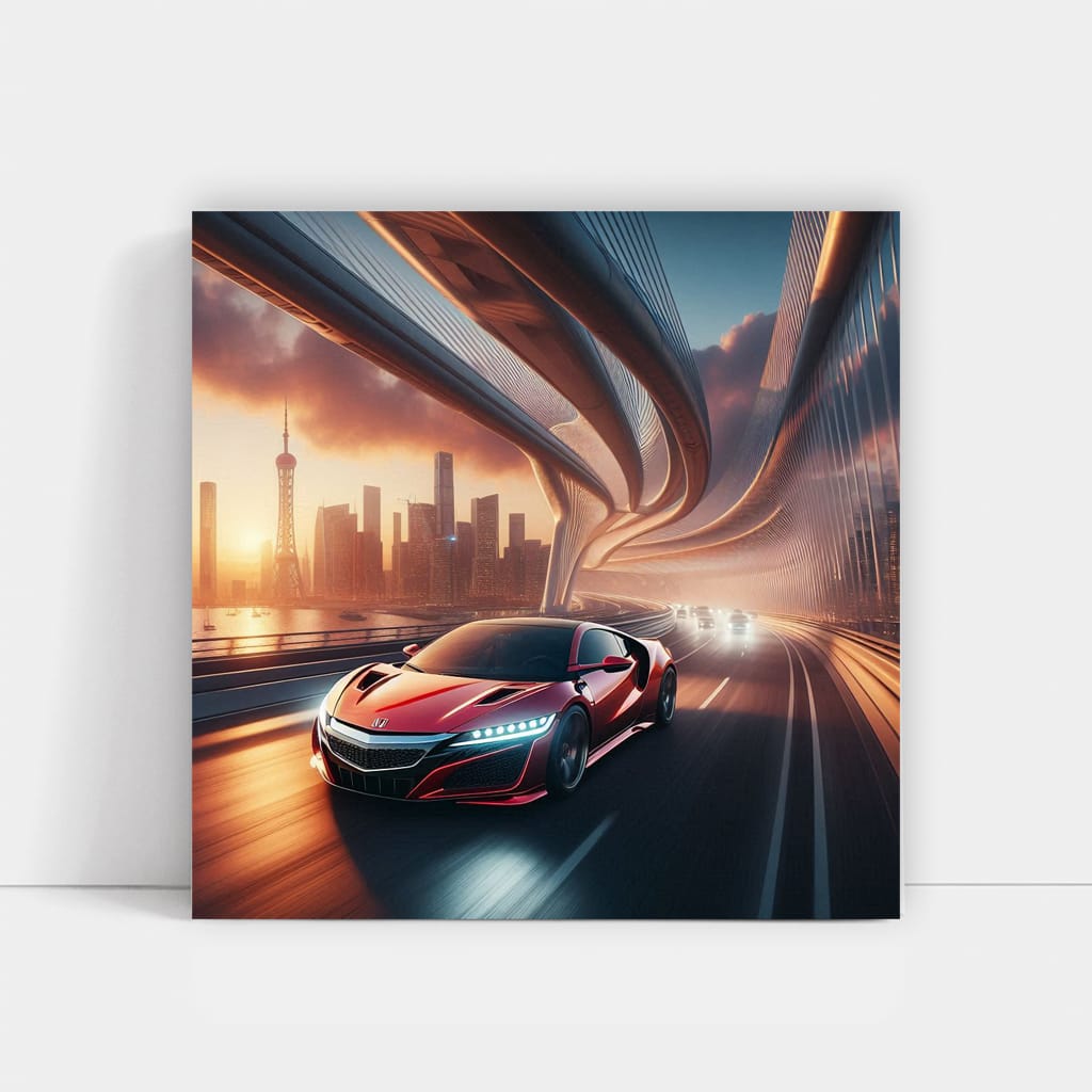 Honda NSX on Bridge - Fusion of Power and Elegance