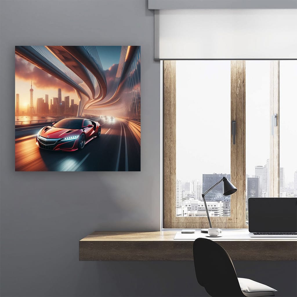 Honda NSX on Bridge - Fusion of Power and Elegance