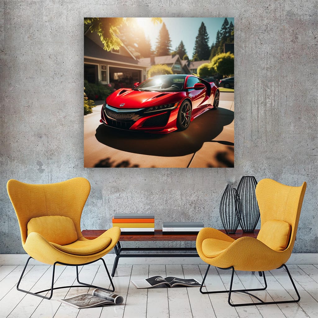 Honda Nsx Sunny Weathe Wall Art