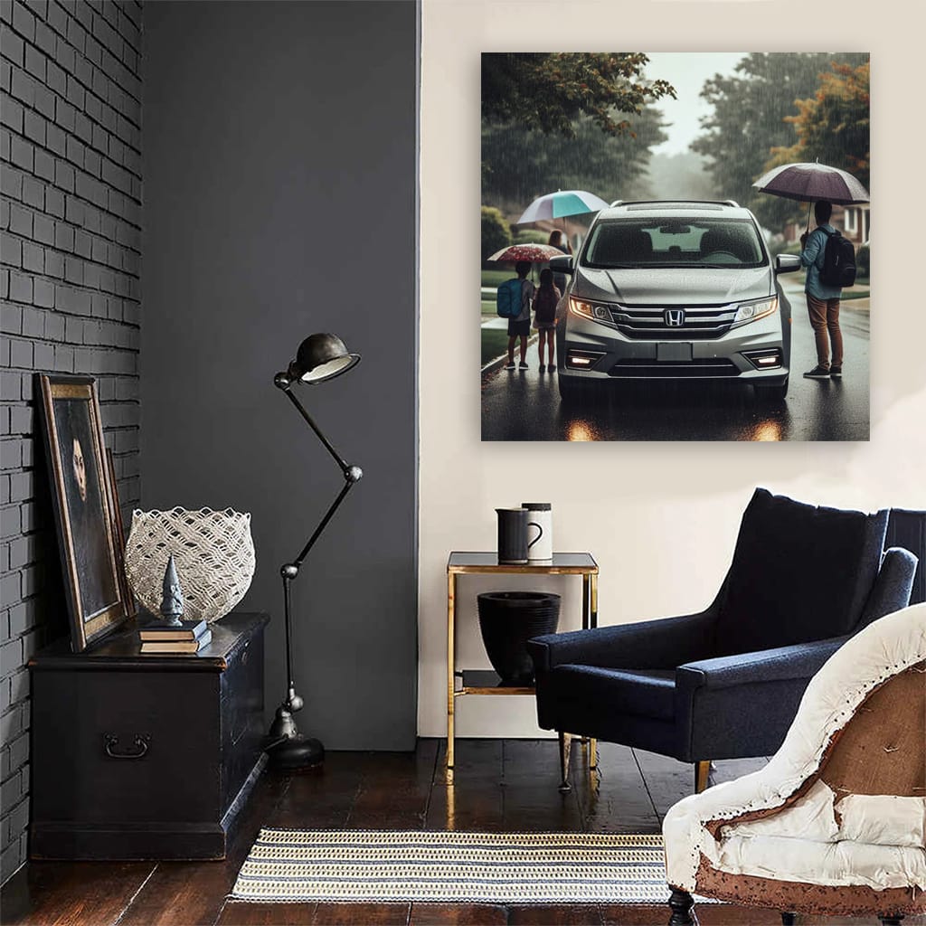 Honda Odyssey in Overcast Weather - Reliable Family Ride
