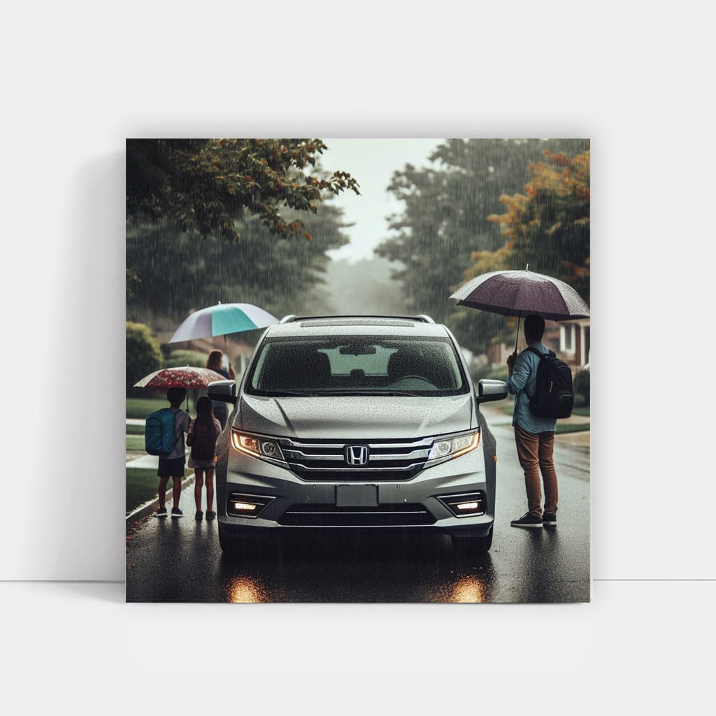 Honda Odyssey in Overcast Weather - Reliable Family Ride