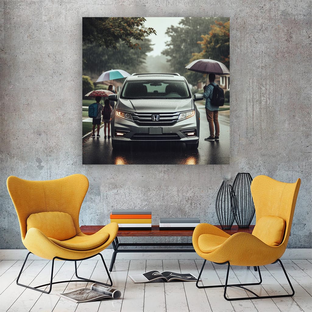 Honda Odyssey in Overcast Weather - Reliable Family Ride