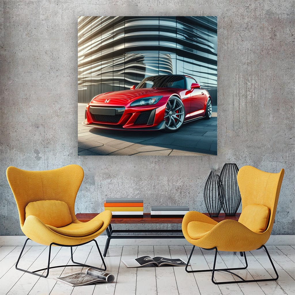 Honda S2000 Building Wall Art