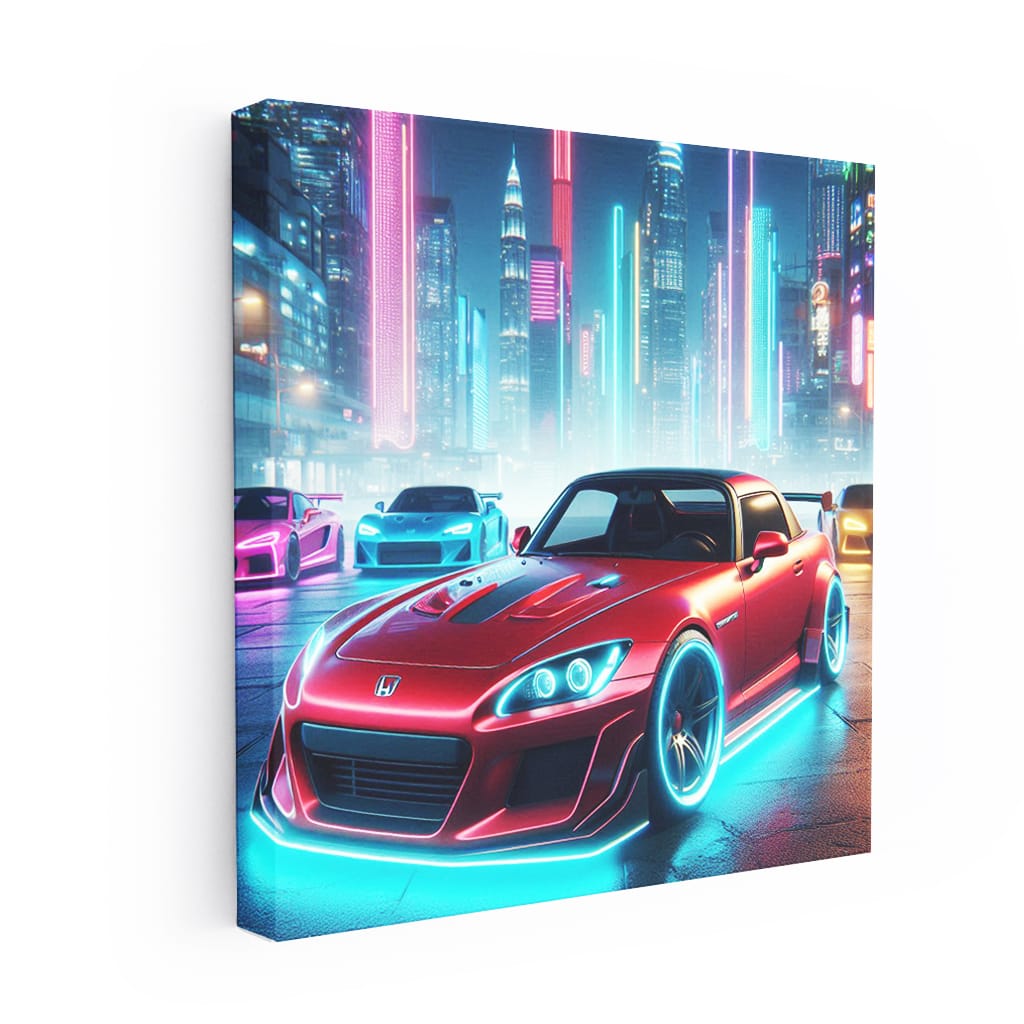 Honda S2000 Neon Wall Art