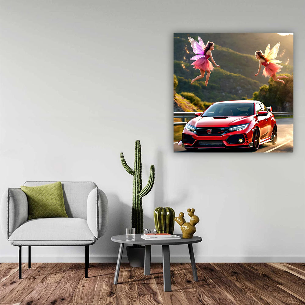 Red Honda Civic Type R - Speedy Fairy Tale Car