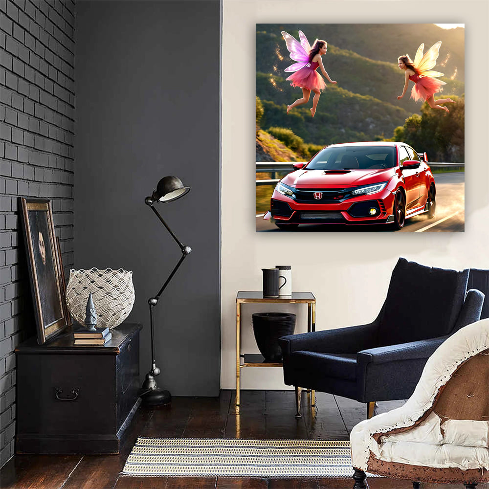 Red Honda Civic Type R - Speedy Fairy Tale Car