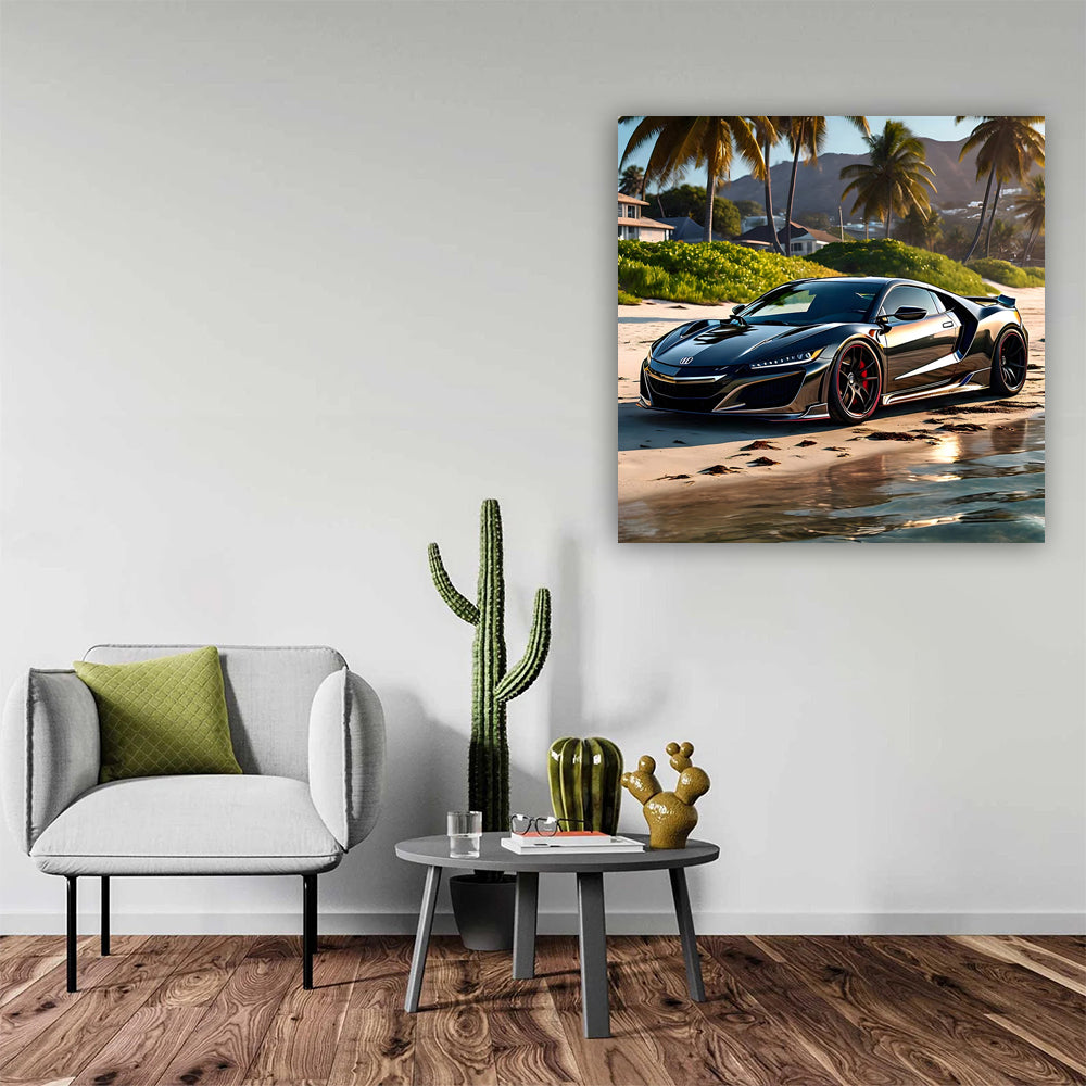 Sleek Black Honda NSX by Shore - Power Meets Elegance