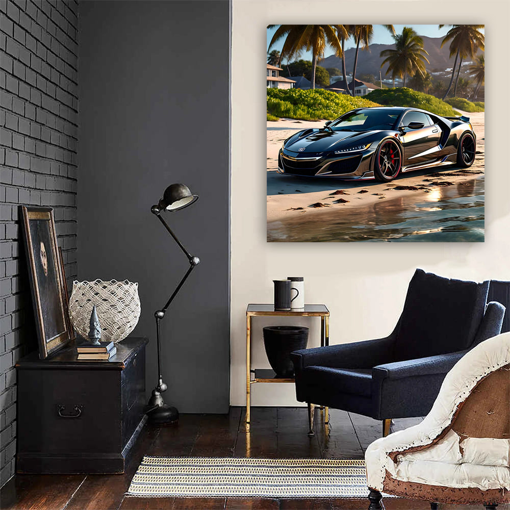 Sleek Black Honda NSX by Shore - Power Meets Elegance