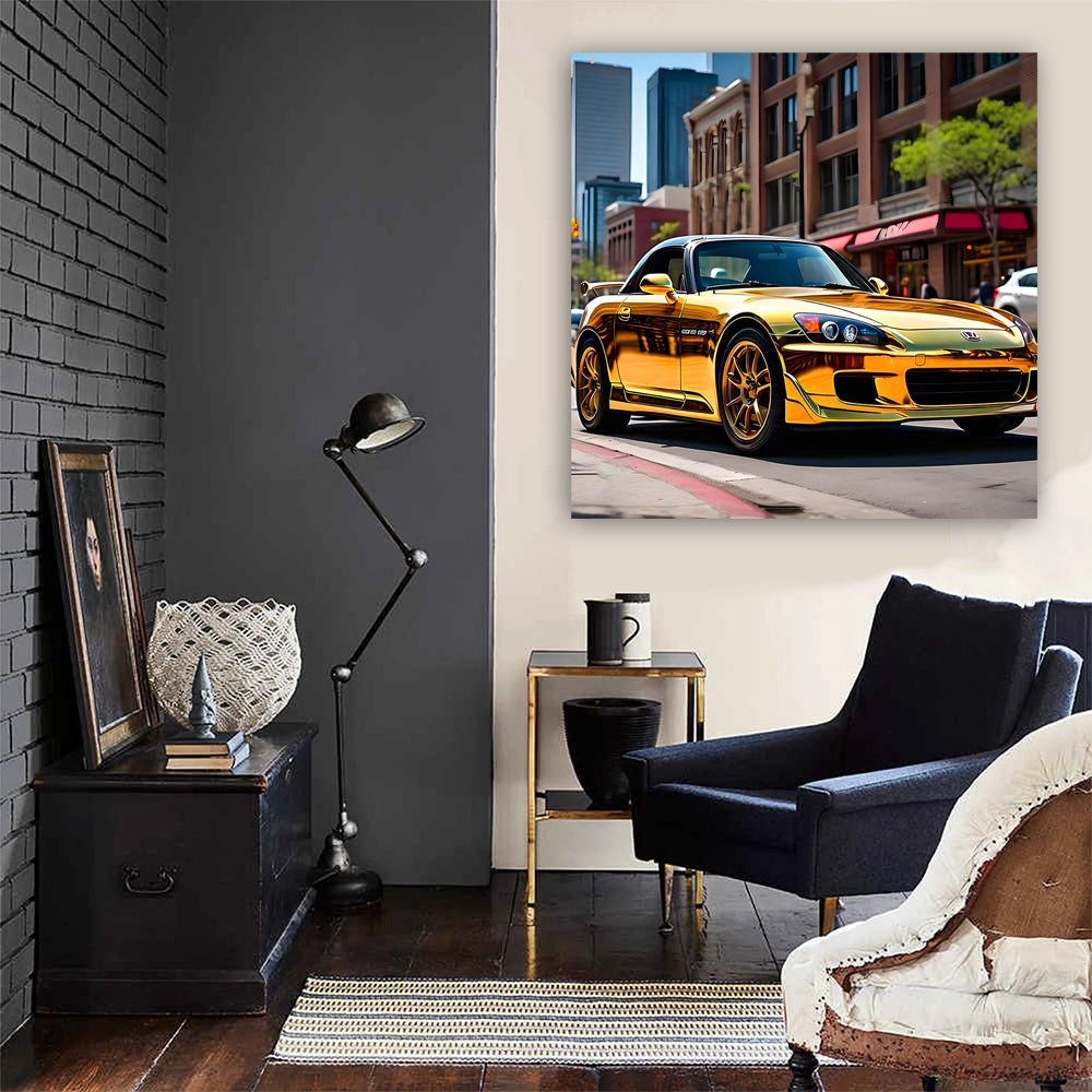 Gold Honda S2000 in Denver, CO - Sporty Elegance on Wheels