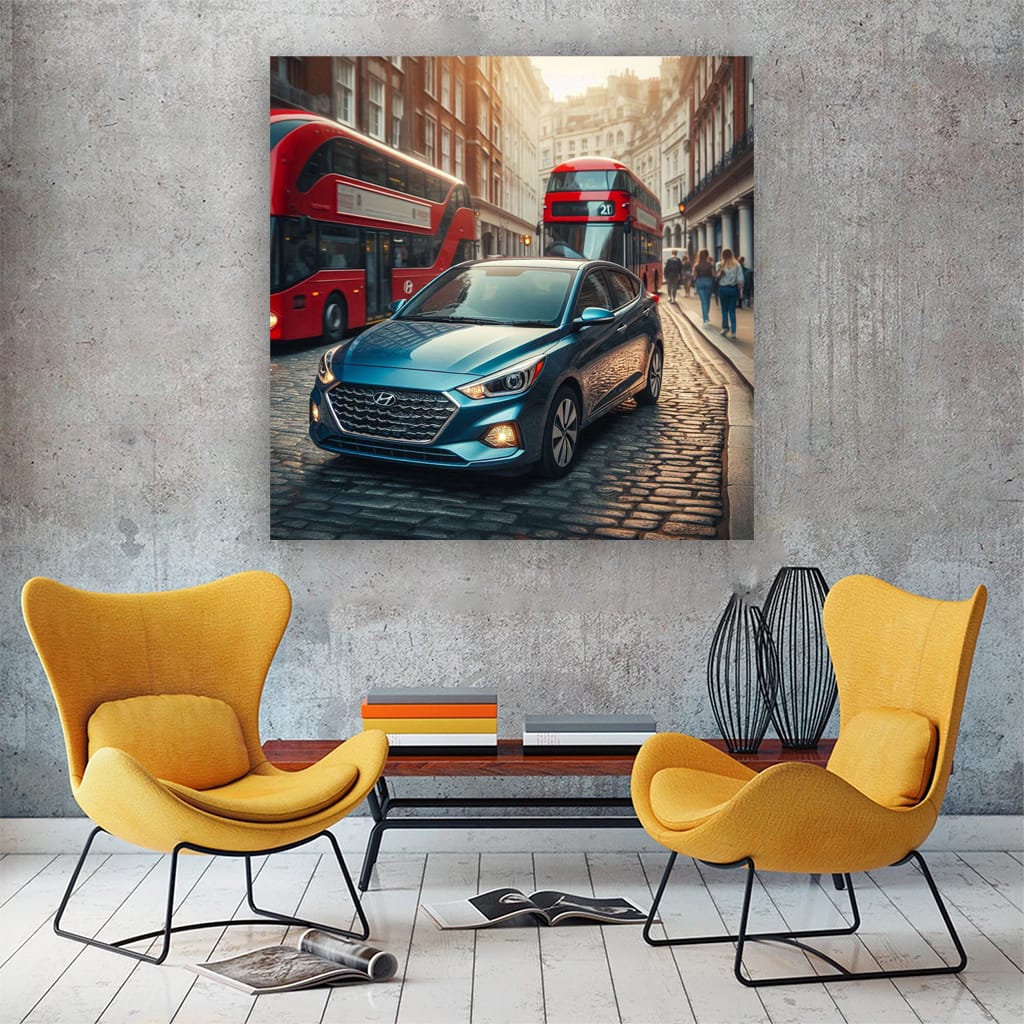 Hyundai Accent London. Wall Art