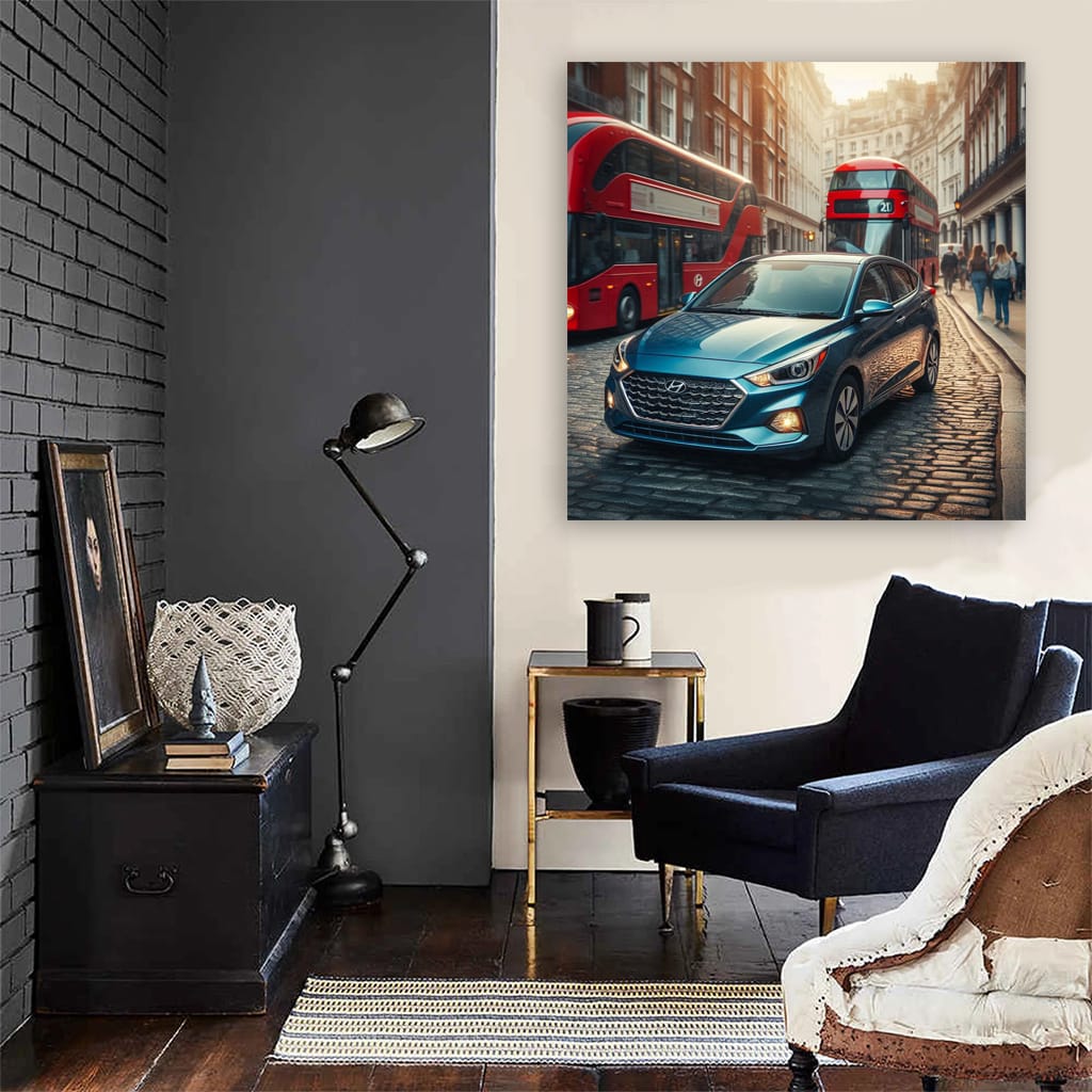 Hyundai Accent London. Wall Art