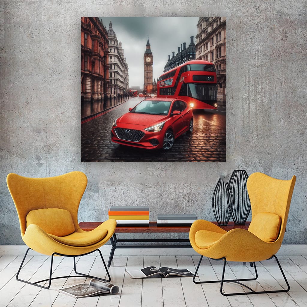 Hyundai Accent Lond Wall Art