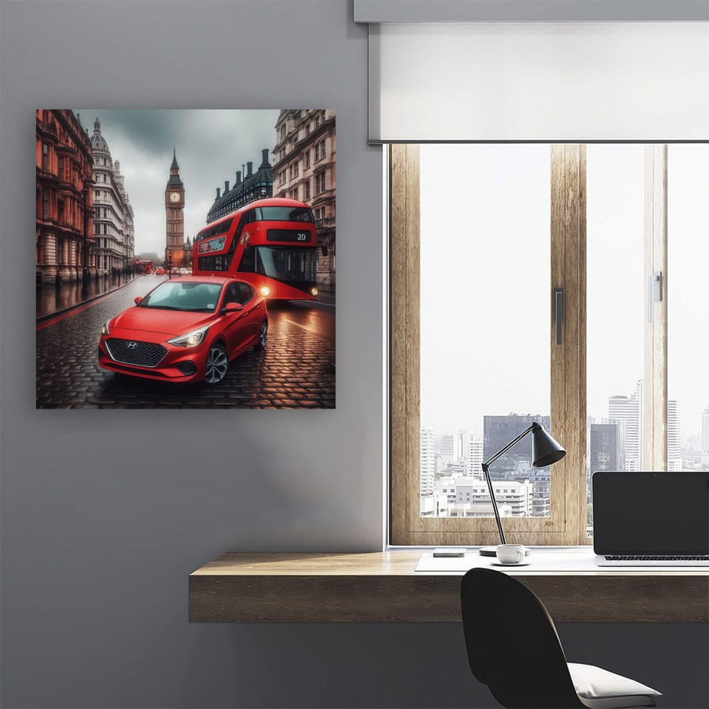 Hyundai Accent Lond Wall Art