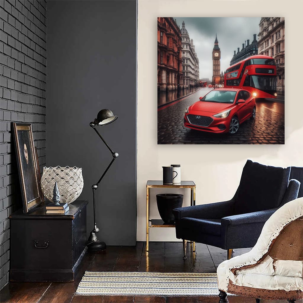 Hyundai Accent Lond Wall Art