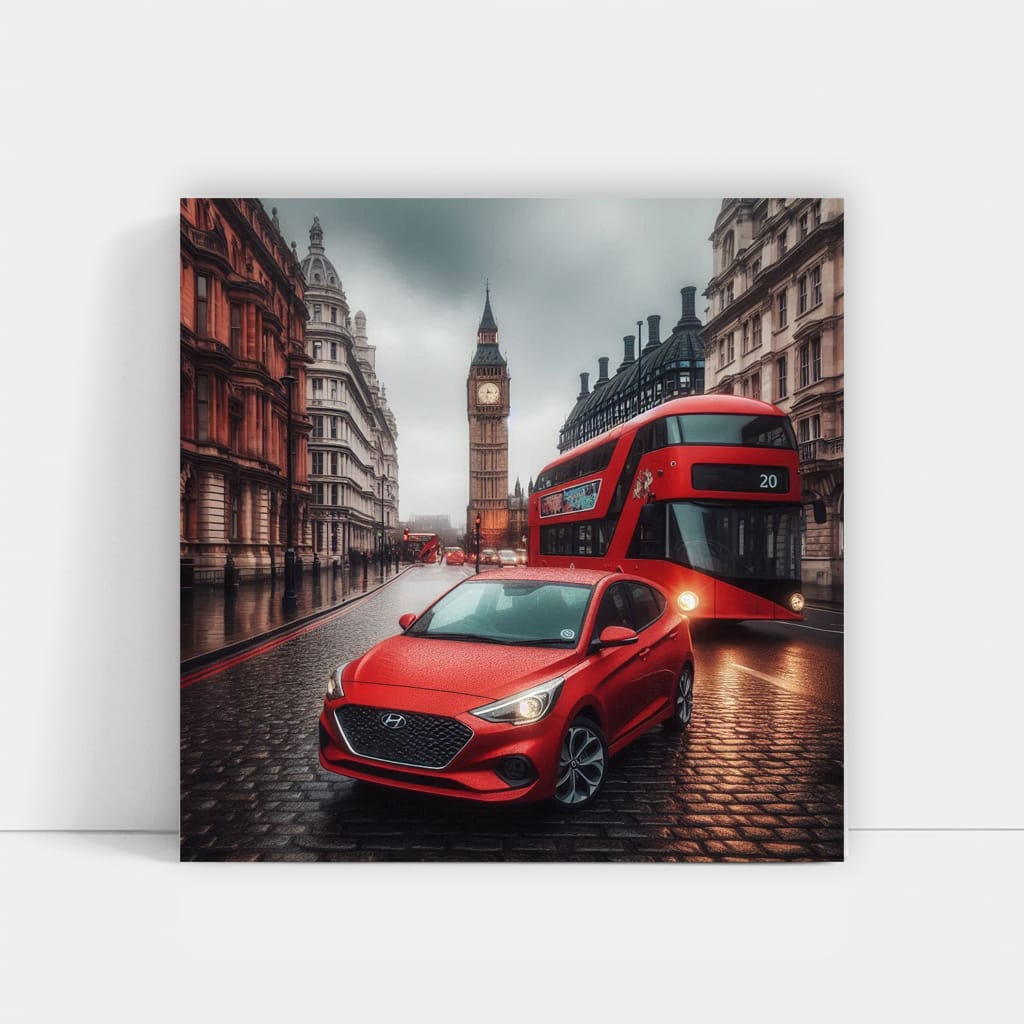 Hyundai Accent Lond Wall Art