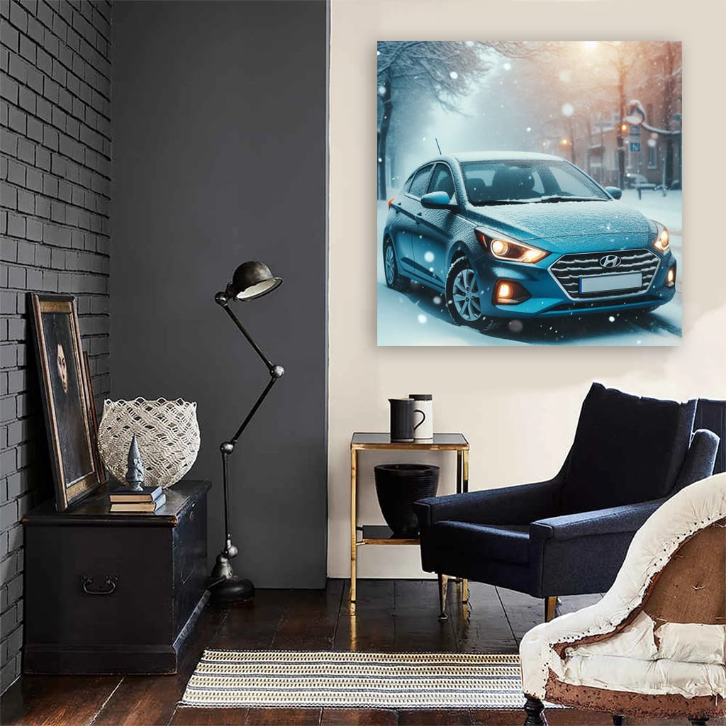 Hyundai Accent Wint Wall Art