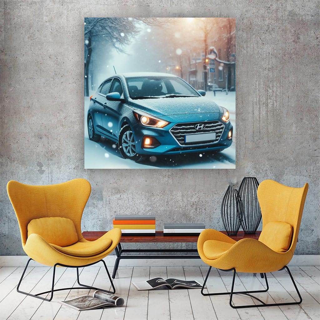 Hyundai Accent Wint Wall Art