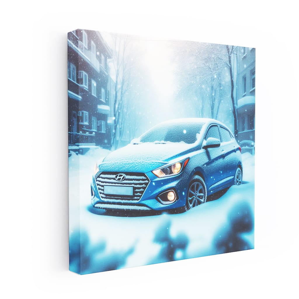 Hyundai Accent Winter Wall Art