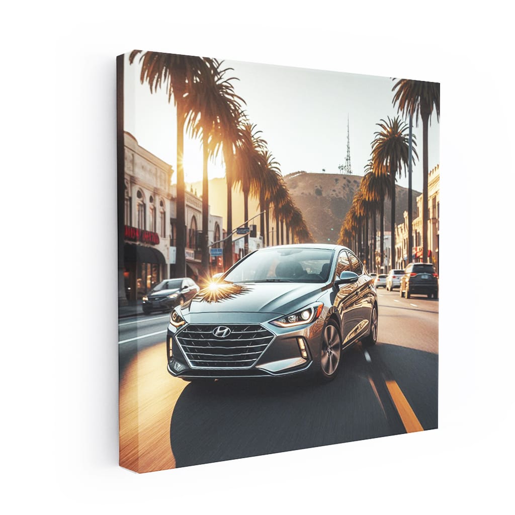 Hyundai Elantra Los Angel Wall Art