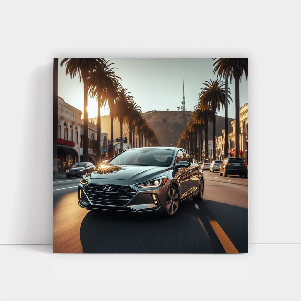 Hyundai Elantra Los Angel Wall Art