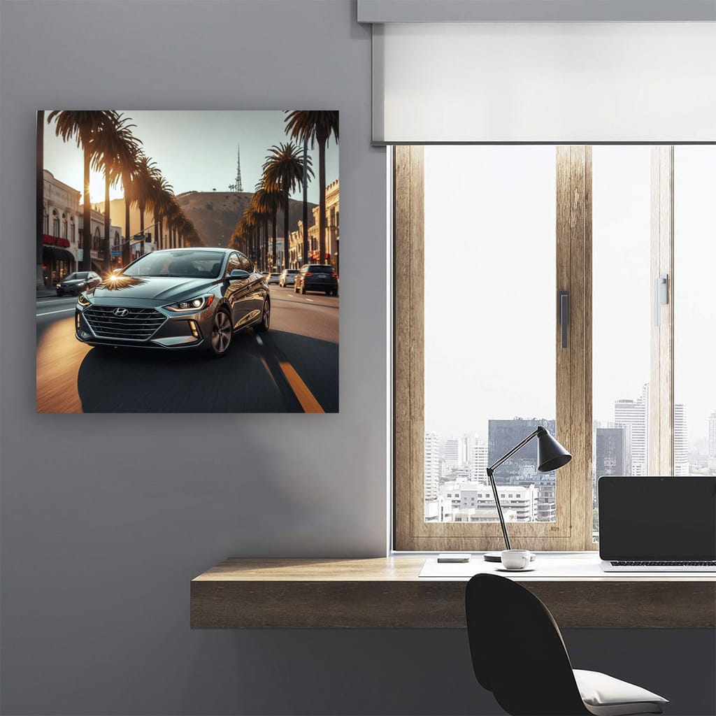 Hyundai Elantra Los Angel Wall Art